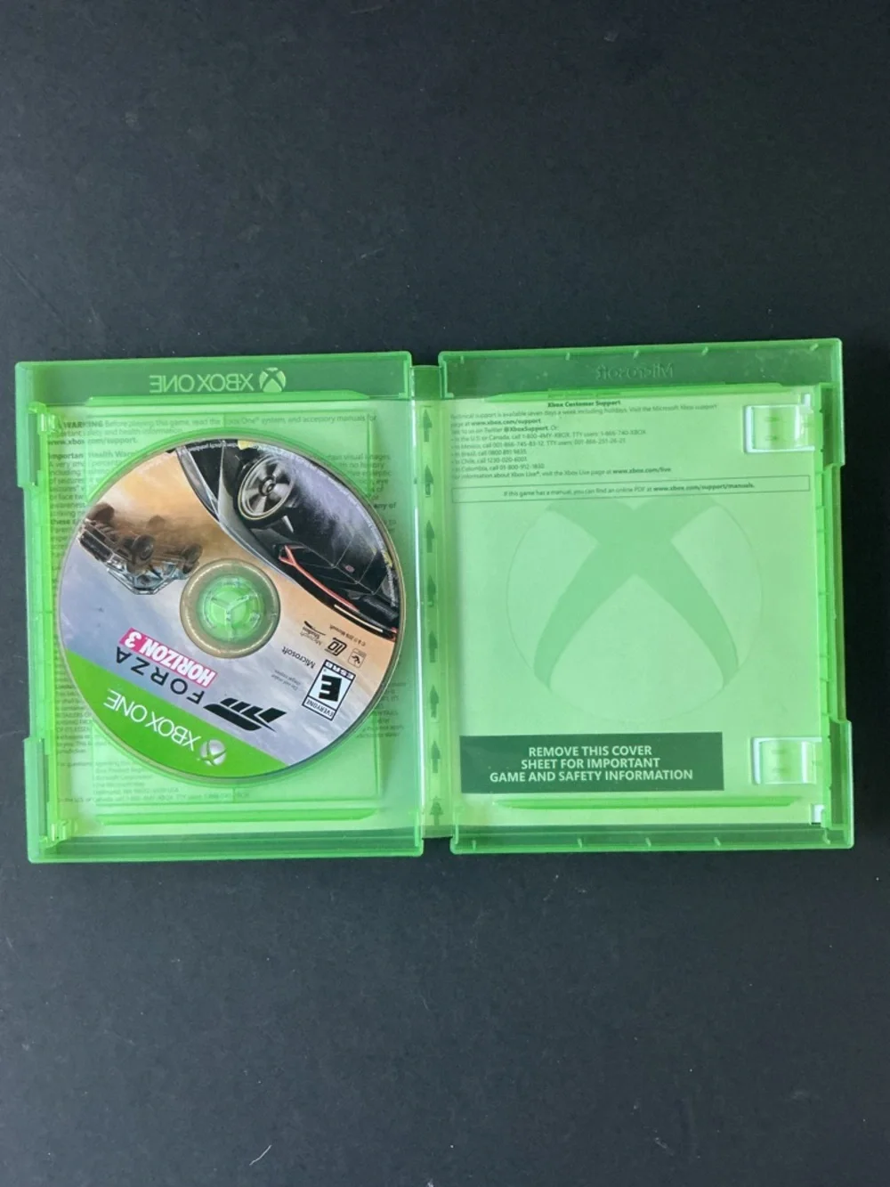 Microsoft Xbox Game Case with Green and Black Artwork